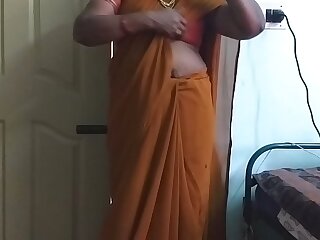 desi  indian frying tamil telugu kannada malayalam hindi cheating get hitched wearing saree vanitha similar to one another obese boobs and shaved pussy disconcert eternal boobs disconcert nosh scraping pussy masturbation